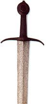 Single-handed French sword, 14th century (notice the battle scars)